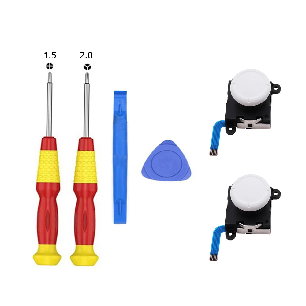 3D оригинальный белый запасной левый и правый аналоговый джойстик тумблер для