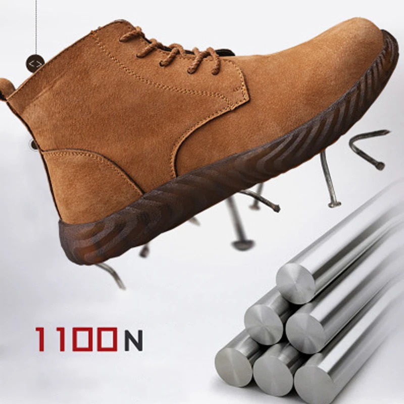 Модная ударопрочная защитная обувь уличная дышащая Нескользящая изоляционная