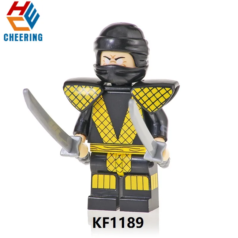 Одиночная Строительные блоки Образование mmoral Kombat Baraka Jax Kitana Kung Lao Liu Kang фигурки Кирпичи игрушки для детей KF1190