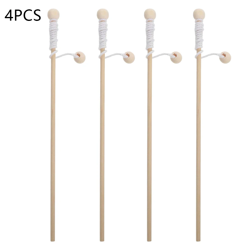 

4pcs Wooden Fishing Toy Magnet Magnetic Fishing Fishing Rod Children Fishing Built-in Magnetism Can Fish In Water Fishing Rod