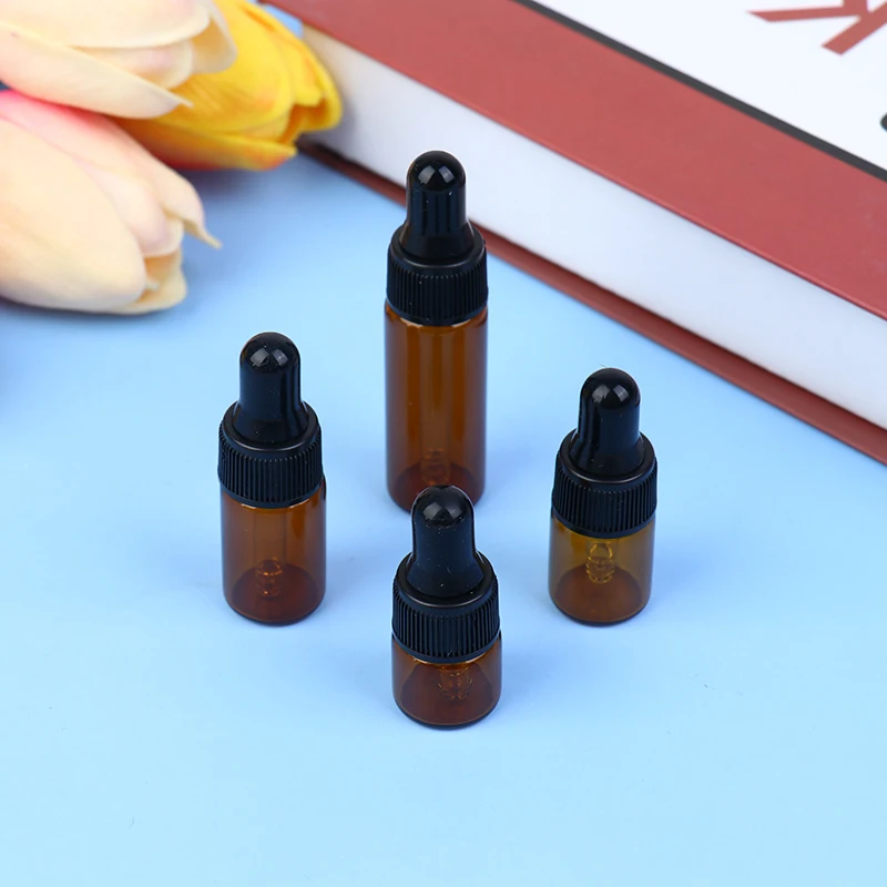 10 шт. капельница для эфирных масел стеклянные бутылки 1 мл 2 3 5 эфирное масло