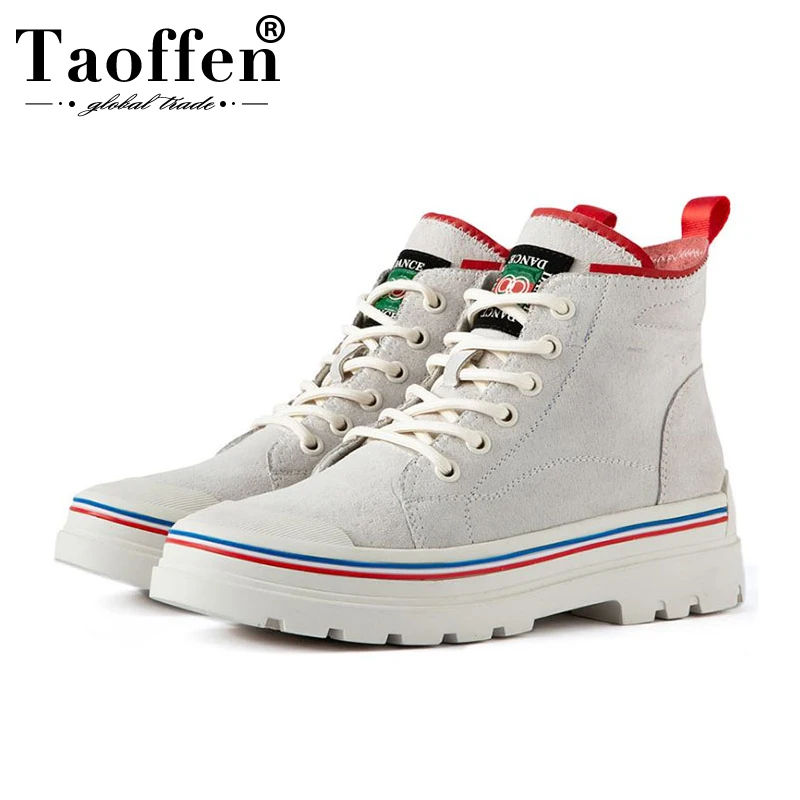 Taoffen/2020 женские удобные кроссовки на платформе с перекрестными ремешками модная