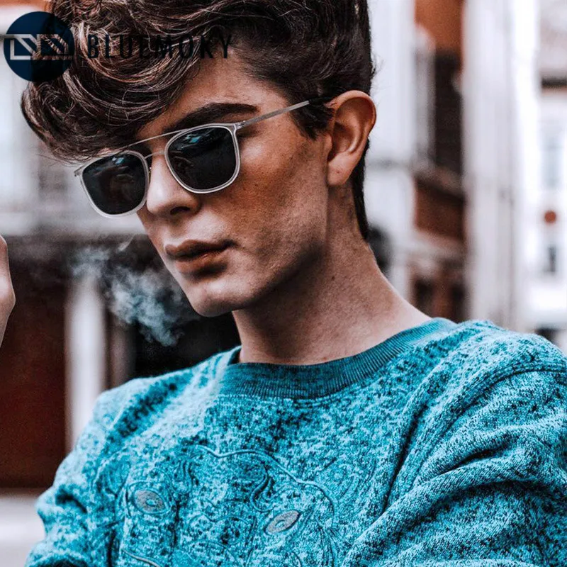 Мужские и женские очки для вождения BLUEMOKY поляризационные зеркальные из сплава с