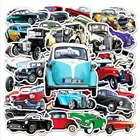 Наклейки для чемодана, в стиле ретро, классические, водонепроницаемые, 103050 шт.