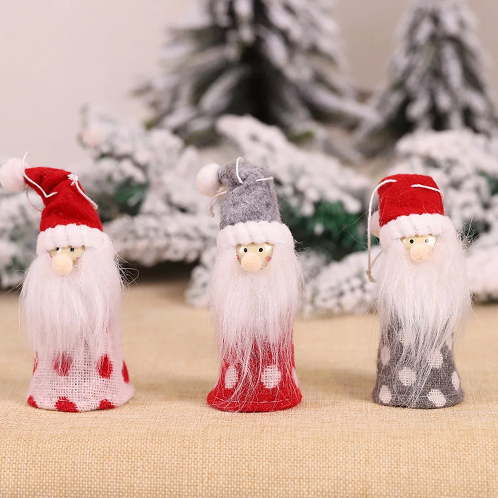 Рождество таинственный освещение гномик шерстяная кукла Рождественская елка