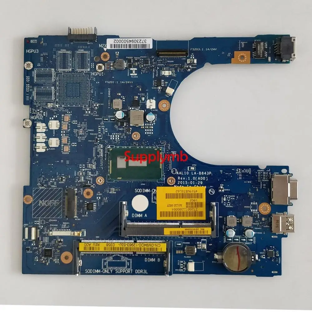 Оригинальная материнская плата для ноутбука Dell Inspiron 5458 5558 5758