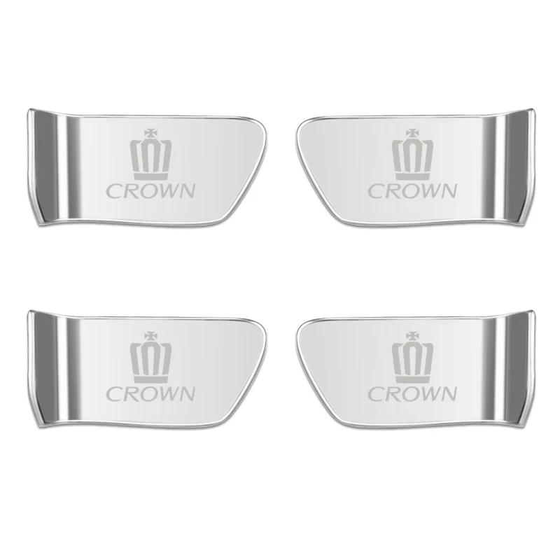 4pcs stainless steel car interior door handle ornament sticker for Toyota Crown Accessories Car Styling | Автомобили и мотоциклы