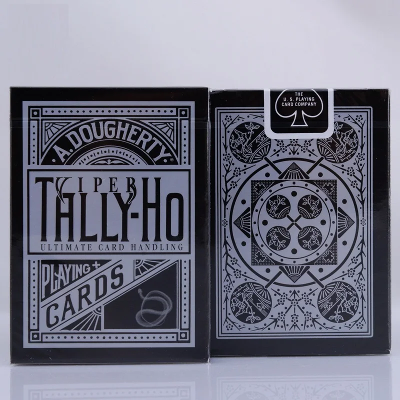 Ellusionist Tally Ho Viper игральные карты Черный Веер задняя колода USPCC волшебные