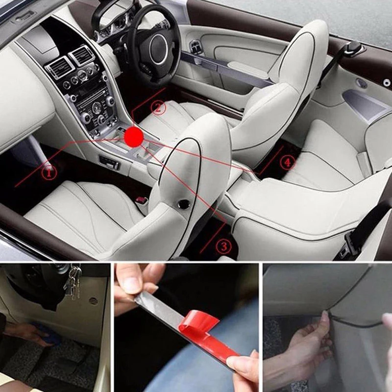 

Led Car Interior Ambient Light RGB Multiple Modes Ambient Lamp Cigarette/USB Interface Car Interior Remote Control Lights