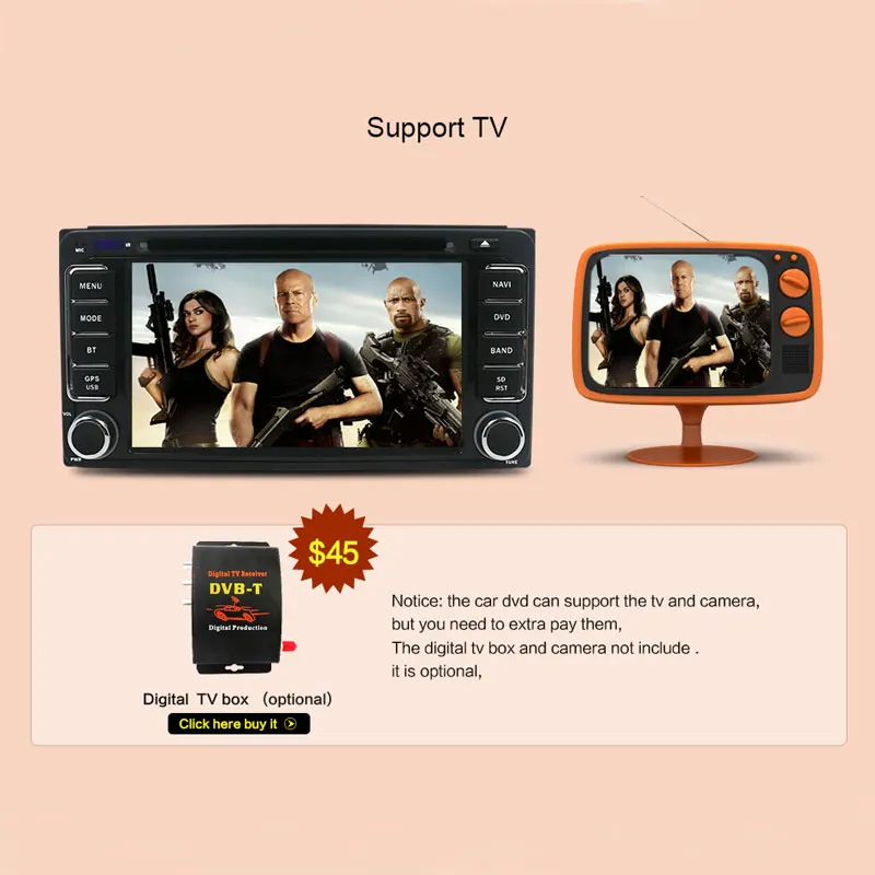 Автомобильный dvd плеер Bosion 2 din для Toyota Corolla Hilux Rav4 Terios мультимедийный стерео GPS