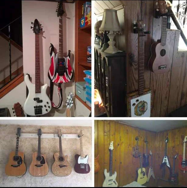 akustische gitarre aufhänger bass gitarre haken ukulele rack gitarre strap fall pedal wand halterung ständer halter elektrische gitarre zube