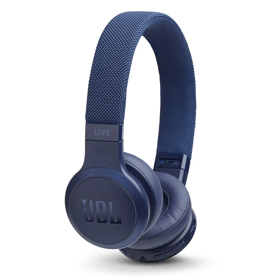 Синий JBL Live 400BT Беспроводные Bluetooth умные наушники AI наушники голосовой помощник Спортивная гарнитура с микрофоном Многоточечное соединение - Цвет: Синий
