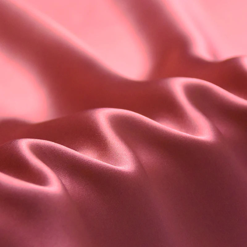 HYSK 100% Шелковая атласная ткань для невесты натуральный Шармез высококачественный
