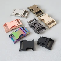 10pcs 20mm heavy metal release buckle for paracord pet dog collar sewing diy accessories straps belt loop breakaway hardware
