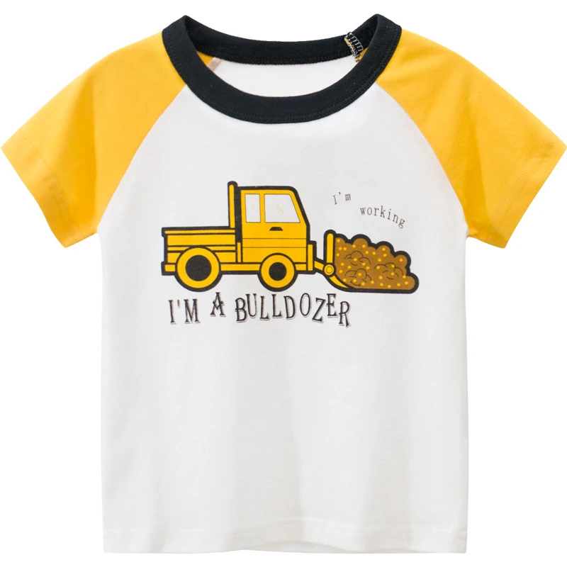 

2020 Summer Baby boy clothes Cotton Children's T-shirts Kids Print Cartoon T shirts Child Top Clothing 1-9 Years short-sleeve