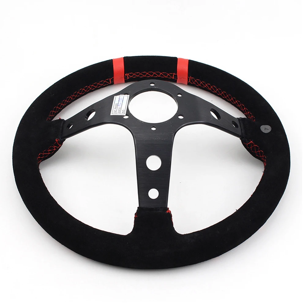 13 дюймов замшевые спортивный руль универсальный темно дрейфующий Тюнинг Рулевое