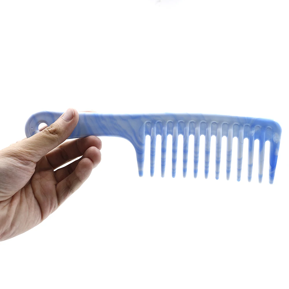 

2 Colors Wide Teeth Hair Comb Plastic Strong Long Hair Styling Tool Comb Anti Static Barber Hair Cutting Salon Hairdressing Comb