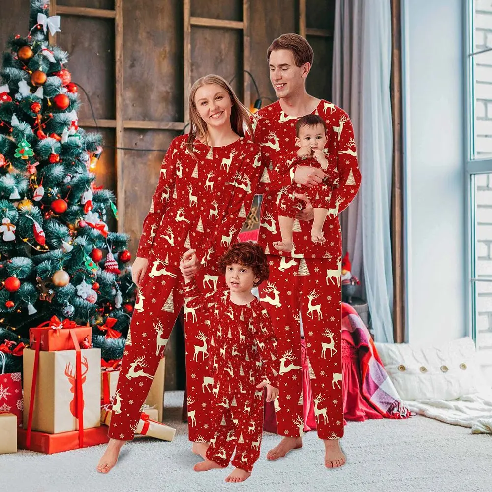 

PJs Pants Nightwear Mommy Holiday for Adult Kids Baby Family Matching Sleepwear Christmas Pajamas Sets