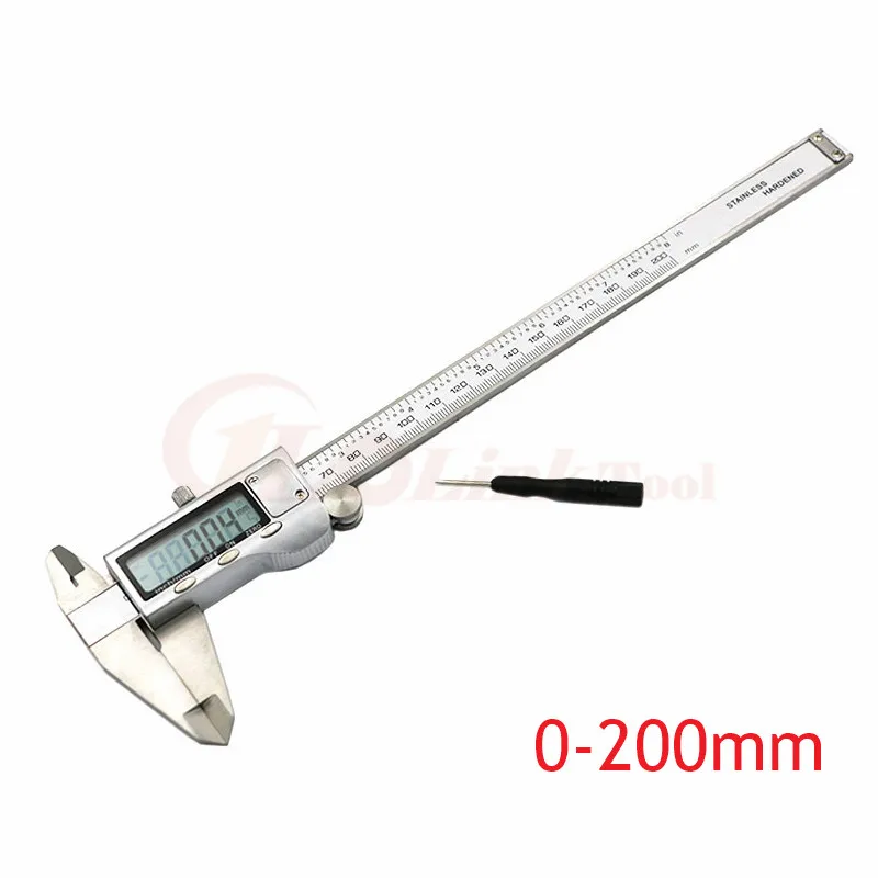 8 &quot200 мм Цифровой штангенциркуль из нержавеющей стали цифровой ЖК доставка в