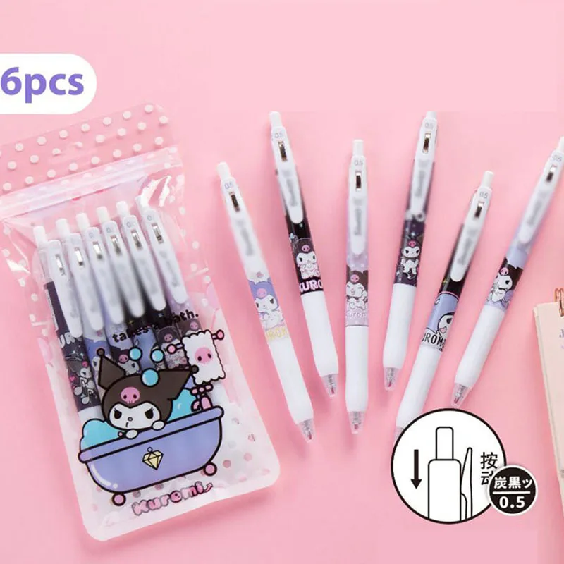 

36 pcs/lot Creative Animal Press Gel Pen Set Cute 0.5mm black Ink Neutral Pens Promotional Gift Office School Supplies