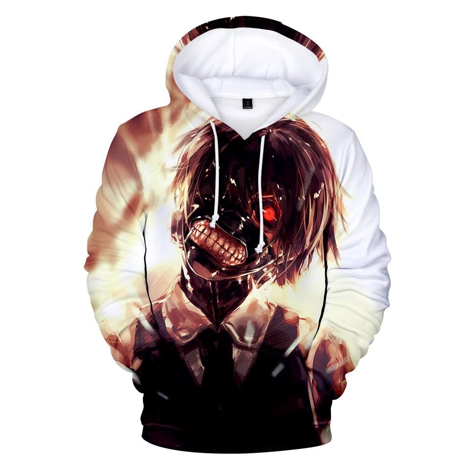 

Tokyo Ghoul 3D Hoodies Sweatshirts Men Women Autumn Winter Classic Anime Kaneki Ken Printed Hoodies Boys Girls Hoodies