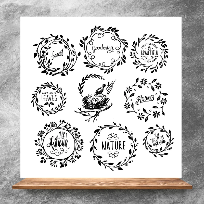 

ZhuoAng Beautiful nature Clear Stamps/Silicone Transparent Seals for DIY scrapbooking photo album Clear Stamps