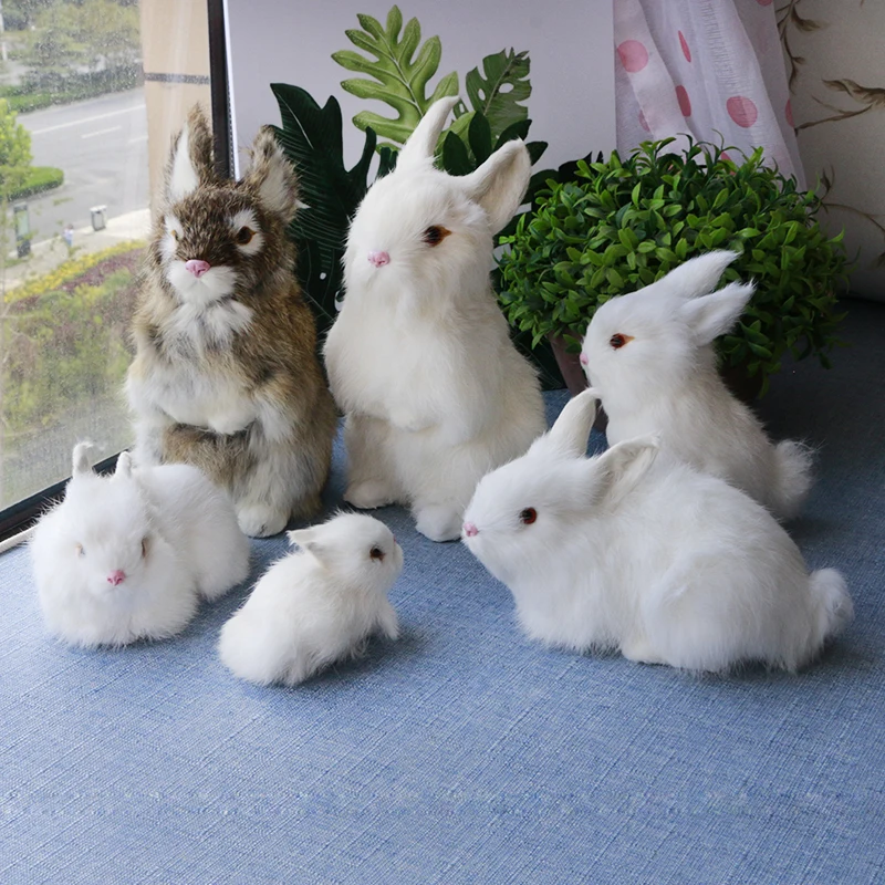 Заполнены плюшевые игрушки на кроличьем меху моделирование животных большой