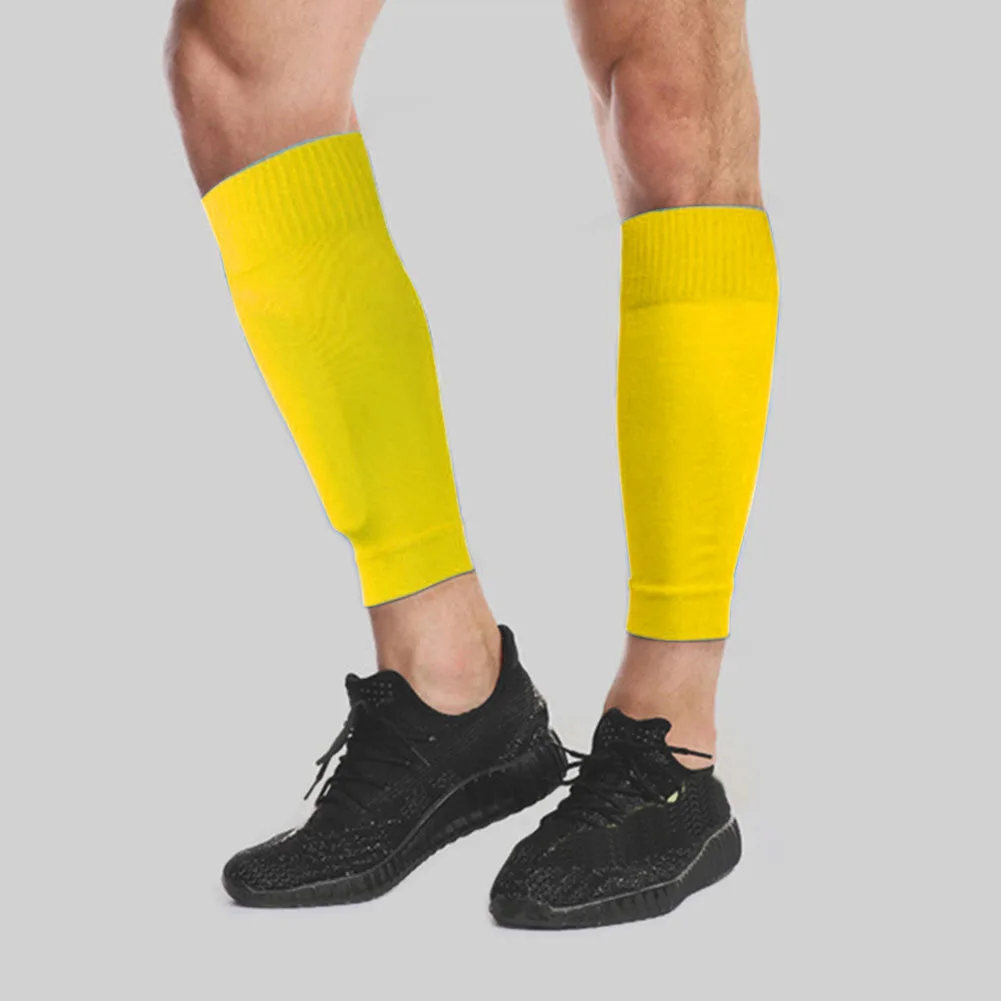 

1 Pair Breathable Football Shin Guard Leg Socks Pads Professional Soccer Sports Legging Sleeves Protective Gear for Adults Child