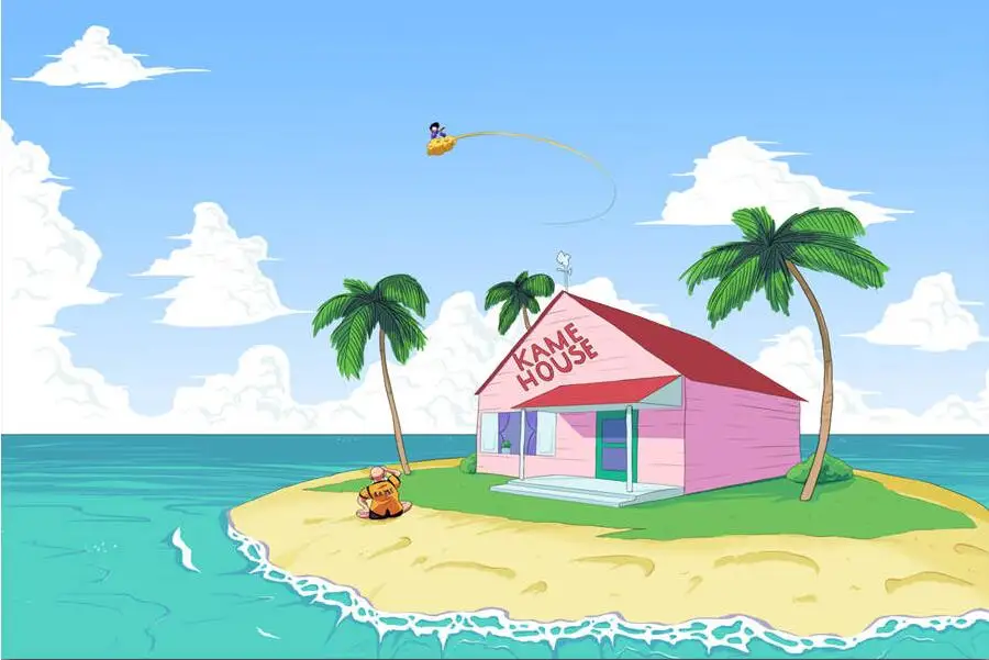 Дом классические японское аниме искусство пленки большой размер принтованный