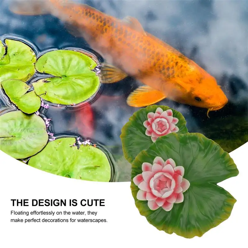 

1pc Simulation Lotus Leaf False Lotus Leaf Pond Decorative Aquarium Decor