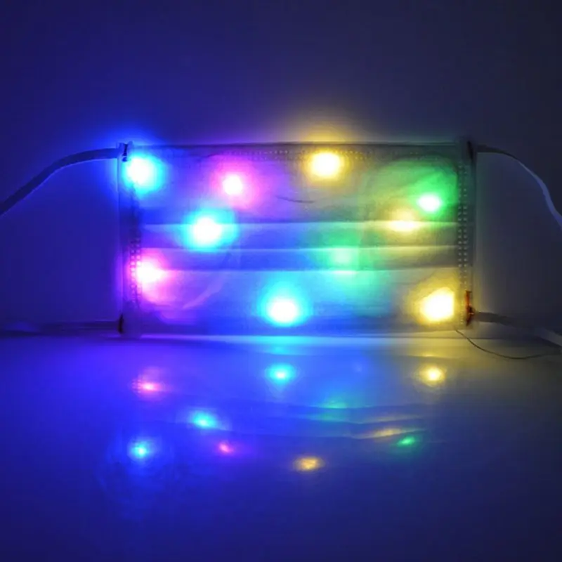 Светодиодная маска Rave 10 цветов светясветильник ка для мужчин и женщин лица