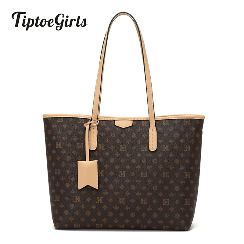 

European Vintage Print Large Capacity Women Totes New Fashion Female Classic Shoulder Bag Fashion Luxury Woman's Handbag
