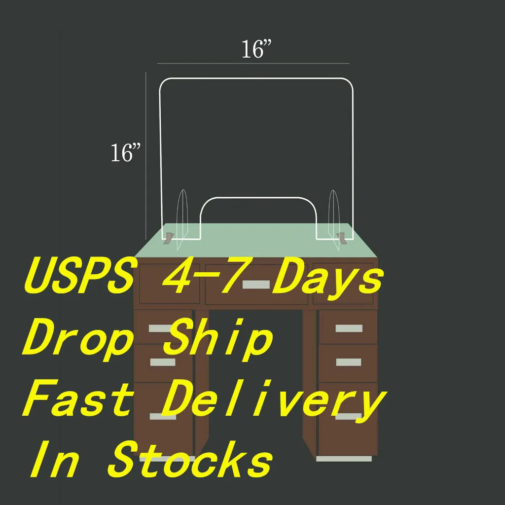 Акриловая разделительная панель 50x32 см антираспылительная изоляционная доска