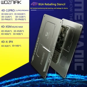 MECHANIC 4D-11 PRO для iPhone 1111 Pro11 Pro Max X XS XSMAX 3D 4D BGA трафарет для реболлинга материнская плата средний слой олово для посадки