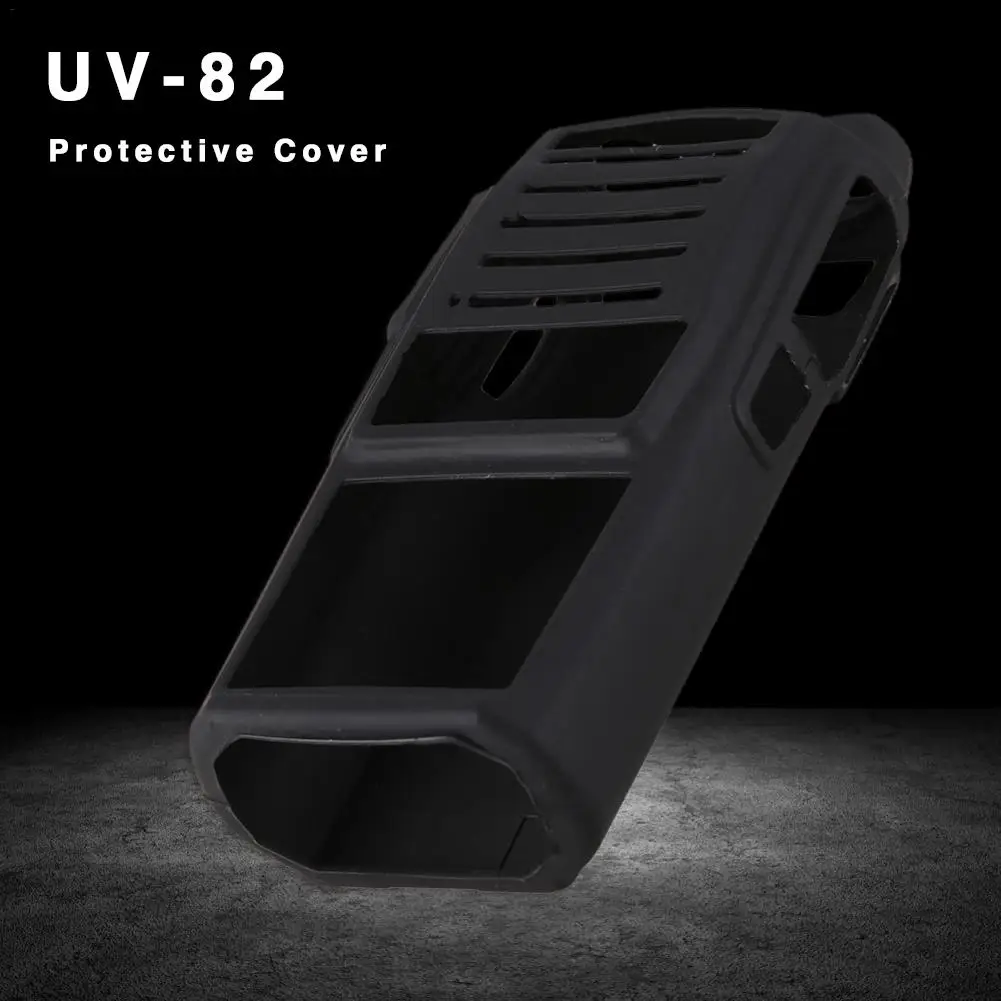 Резиновый чехол для рации Baofeng UV-82 UV82 Черный силиконовый пылезащитный