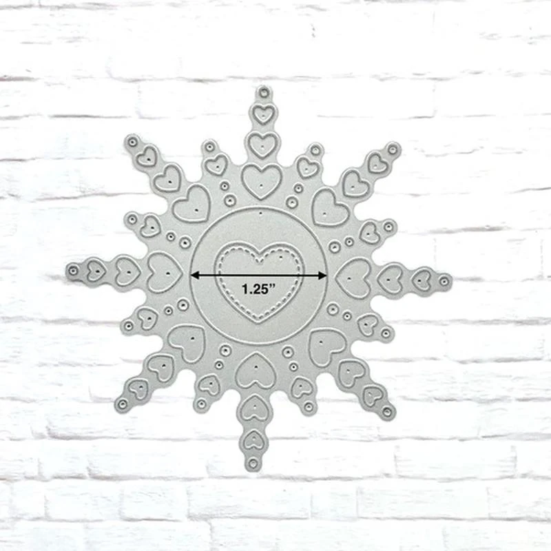 

Металлические Вырубные штампы Love Heart Sun для скрапбукинга