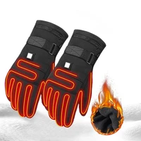2x winter gloves electric motorcycle heated gloves thermal guantes gloves touch screen battery powered mtb riding heating gloves