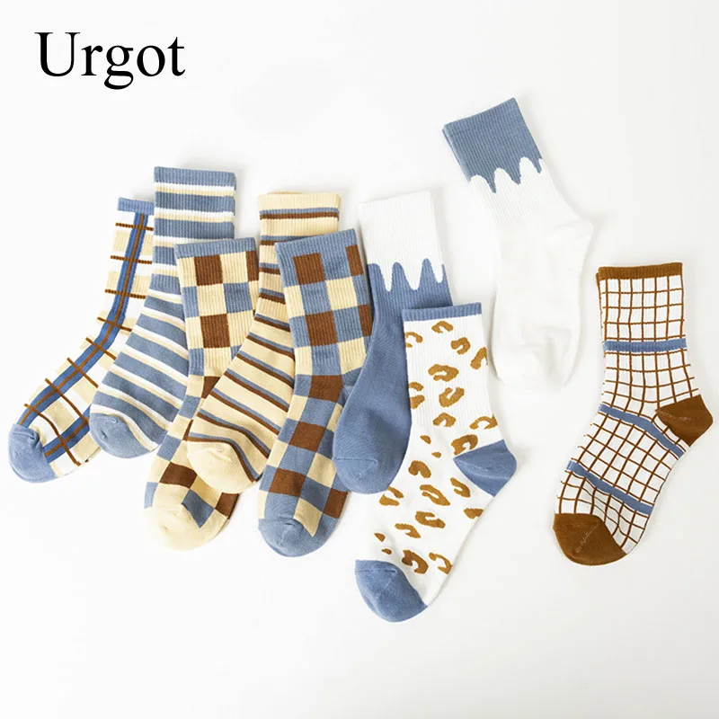 

Urgot 2 Pairs Socks Women's Long Tube Socks Summer Thin Cotton Ins Tide Women Breathable Socks Comfort Fashion Calcetines Meias
