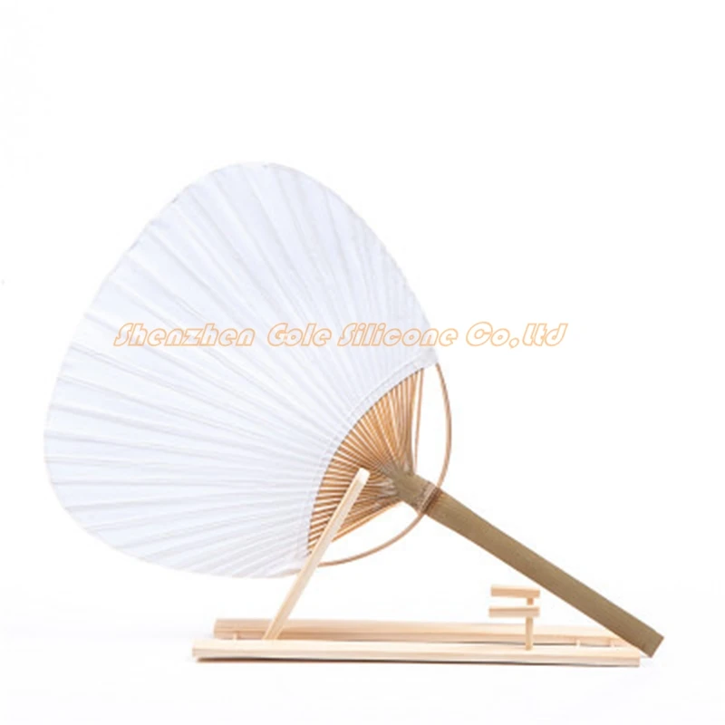 500pcs Customized Chic Paper Hand Fans with Bamboo Frame and Handle Wedding Party Favors Gifts Paddle Fan Spanish | Дом и сад