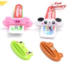 Держатель-дозатор для зубной пасты, пластиковый, многофункциональный