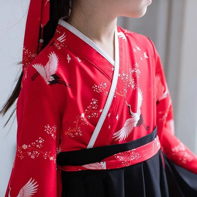 Традиционный китайский Hanfu для девочек костюм в стиле династии Тан платье