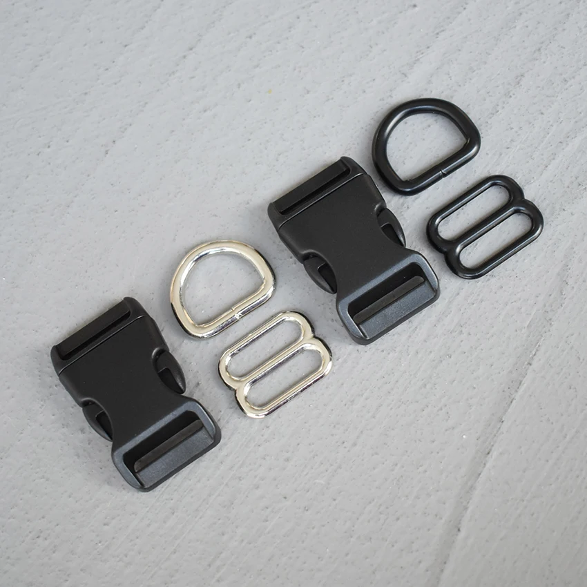 

100 Sets 20mm Backpack Plastic Buckle Quick Side Release Buckle for Bag Luggage Outdoor Backpack Strap Belt Webbing Lether Craft