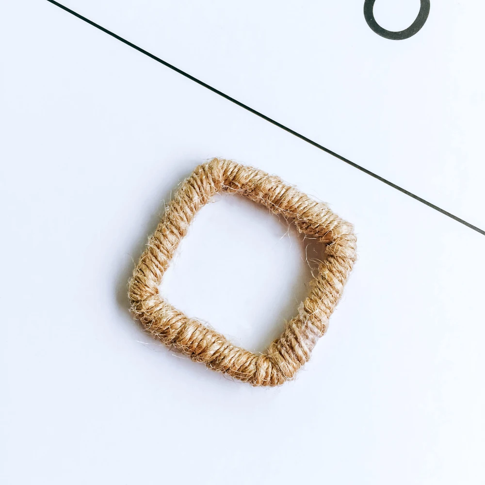 Квадратная круглая форма сердца бронзовый цвет шерстяная петля товары подвеска