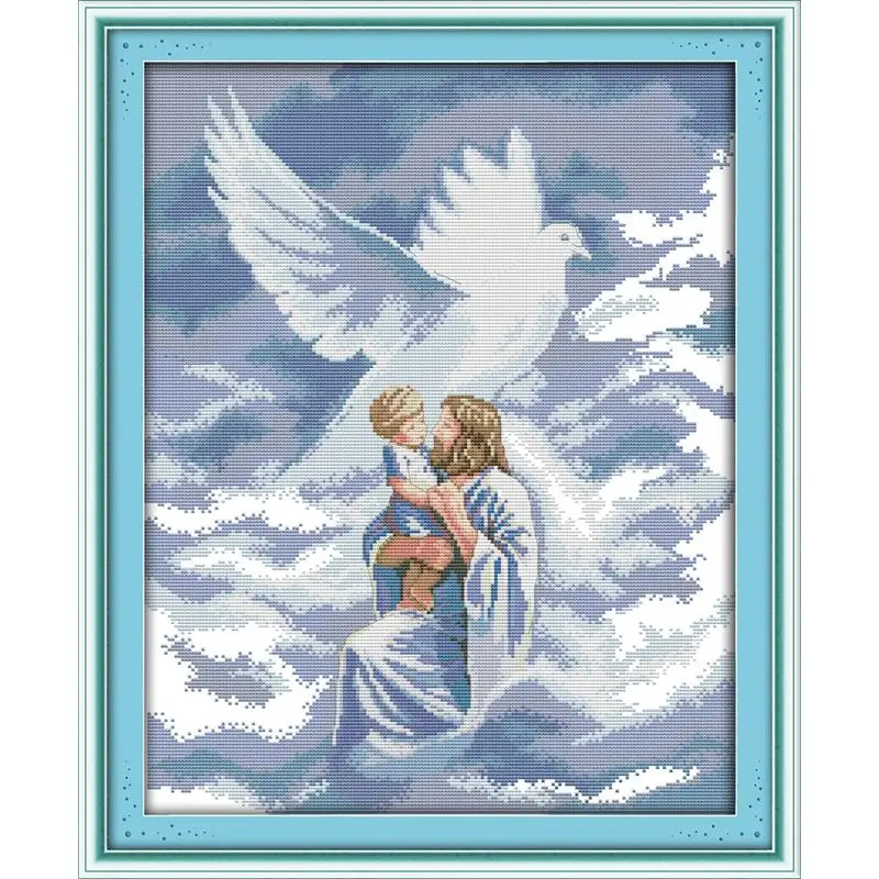 Joy Sunday Jesus &amp angel Набор для вышивки крестиком домашнего декора набор рукоделия
