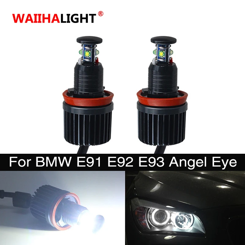 

2x H8 Canbus безошибочные светодиодсветодиодный лампы Angel Eye для габаритных огней для BMW E60 E61 E70 E71 E90 E92 E93 X5 X6 Z4 M3