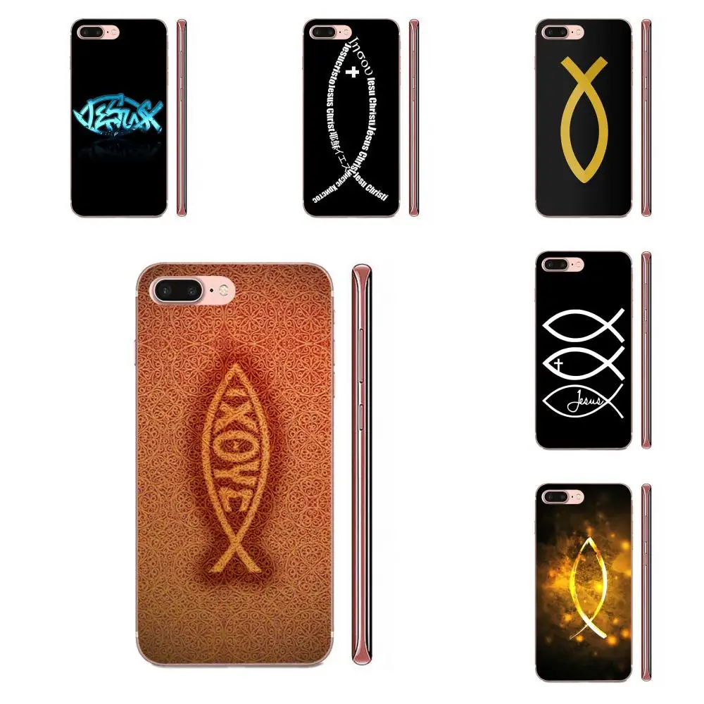 Чехол из ТПУ с логотипом Jesus Christian Fish для Galaxy Note 10 A10E A10S A20S A30S A40S A50S A6S A70S A730 A8S M10S M30S