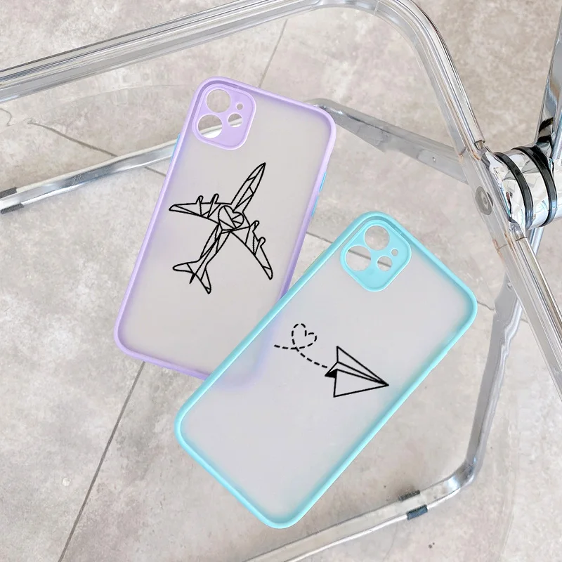 

Luxury Popular Planes Map Designs Phone Case for IPhone X Xs Max XR 12 13 mini 11 Pro Max 8 7 Plus Hard Matte Cover Funda