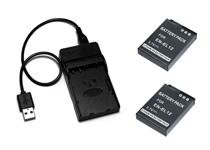 EN EL12 ENEL12 Аккумулятор + USB зарядное устройство для Nikon Coolpix S6100 S6000 S800c S1000pj S1100pj S1200pj