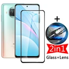2в1 Защитное стекло для экрана для Xiaomi Mi 10 T Lite 5G Защита объектива камеры на Mi10t 10 Mi10 T Lite 10tlite закаленная пленка