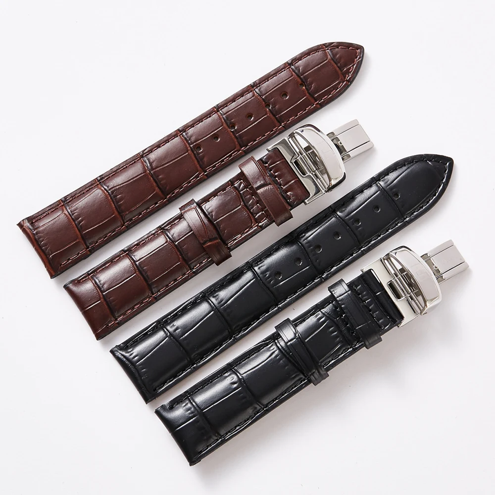 Ремешок кожаный для Tissot 1853 Le Locle T41 12/14/16/18/19/20/21/22 мм мужские и женские часы